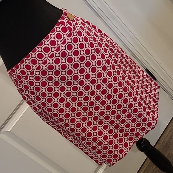 Ann Taylor petites sz 4P geometric print  skirt - Picture 1 of 9